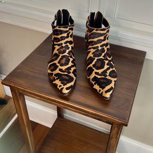 Sole Society Animal Print Booties